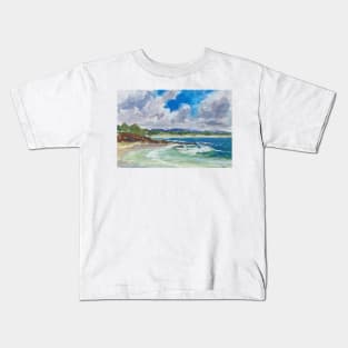 Bartletts Beach 1 - plein air Kids T-Shirt